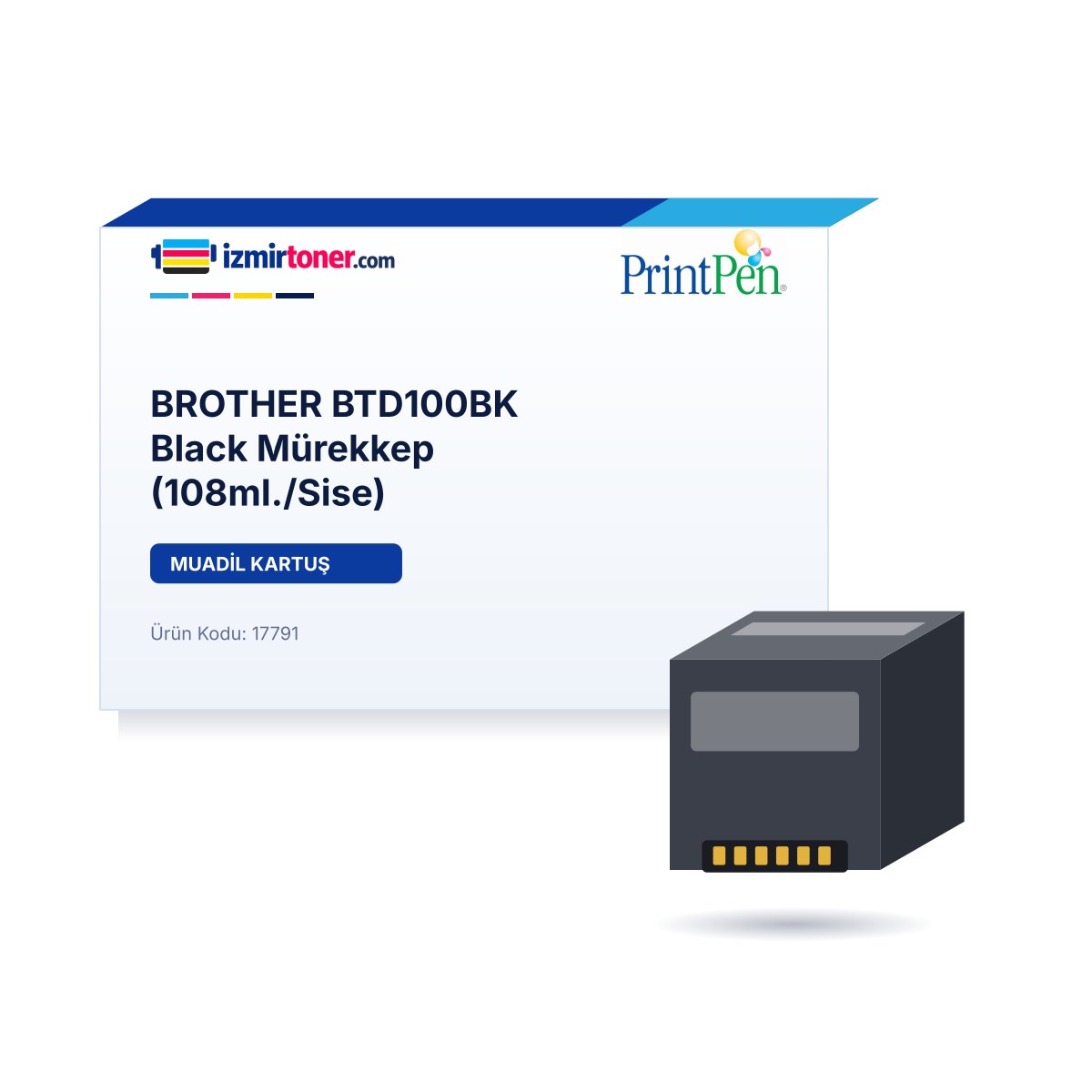 BROTHER BTD100BK Black Mürekkep (108ml./Şişe)