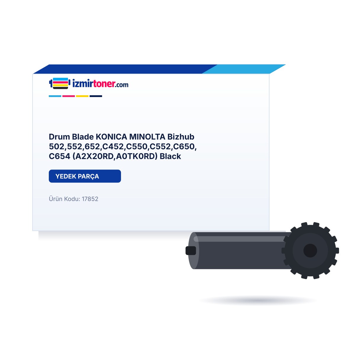 Drum Blade KONICA MINOLTA Bizhub 502,552,652,C452,C550,C552,C650,C654 (A2X20RD,A0TK0RD) Black