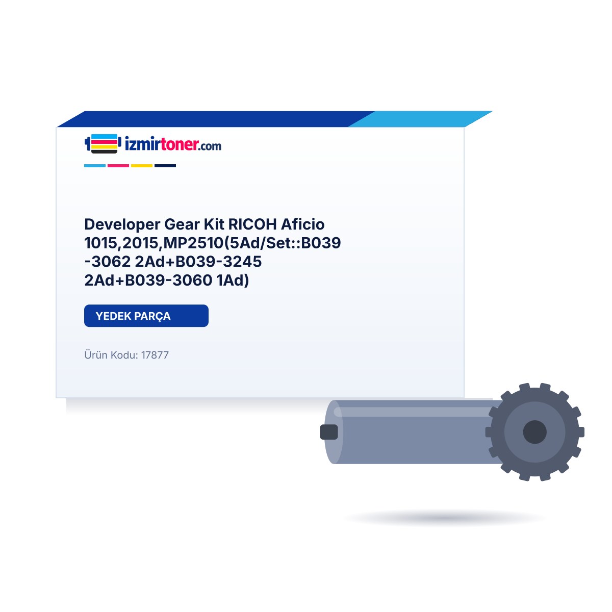 Developer Gear Kit RICOH Aficio 1015,2015,MP2510(5Ad/Set::B039-3062 2Ad+B039-3245 2Ad+B039-3060 1Ad)