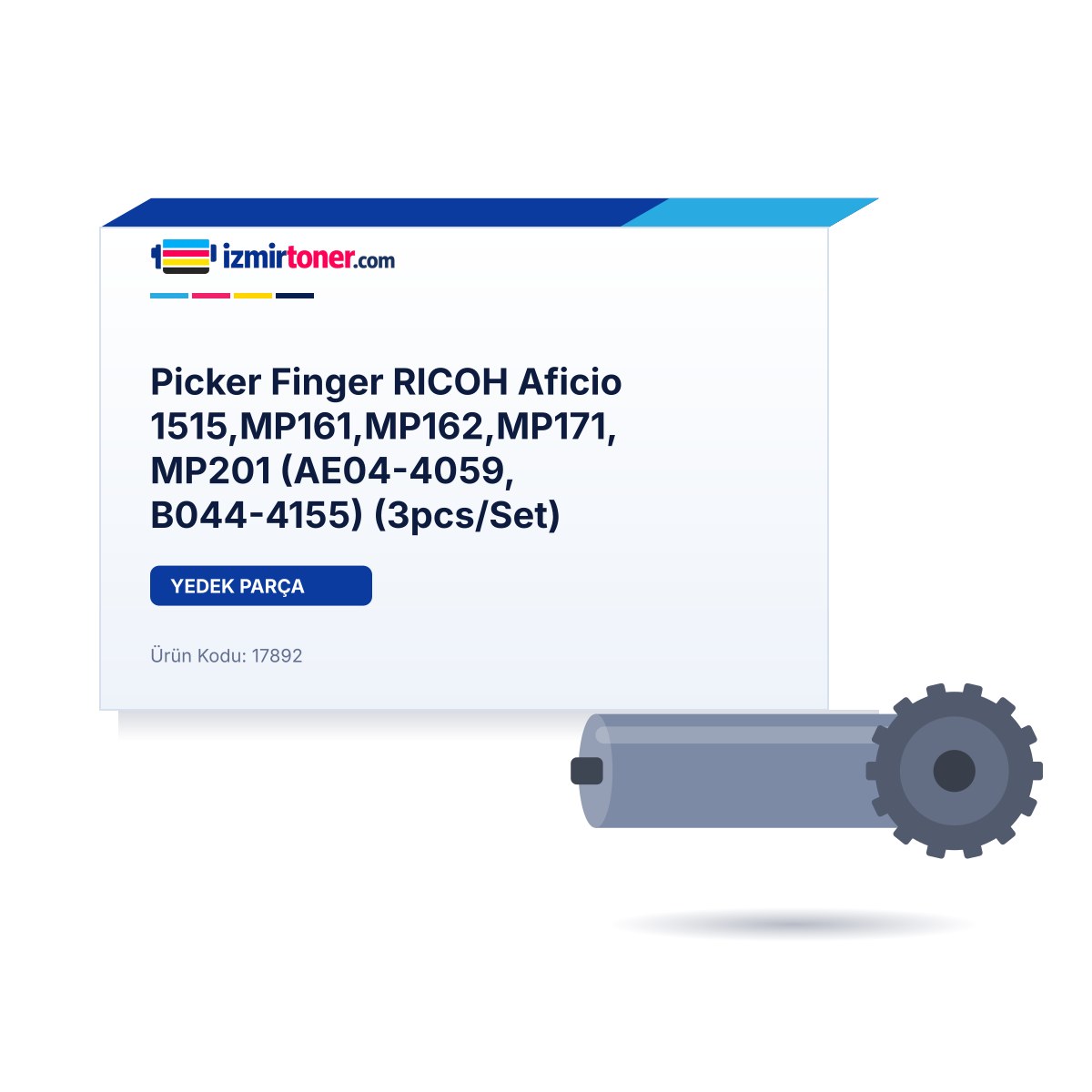 Picker Finger RICOH Aficio 1515,MP161,MP162,MP171,MP201 (AE04-4059, B044-4155) (3pcs/Set)