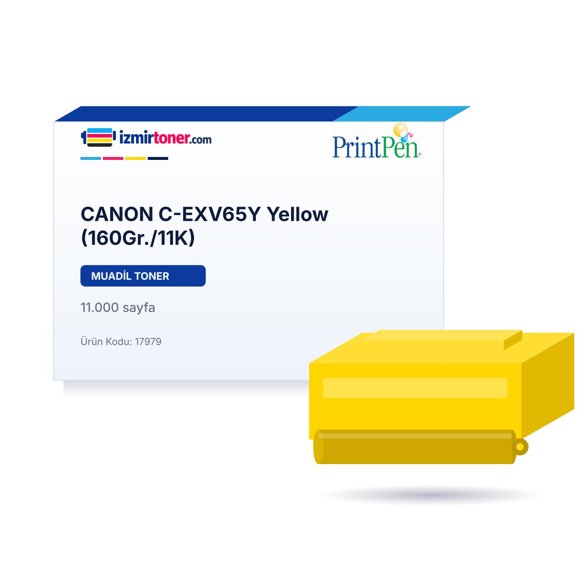 CANON C-EXV65Y Yellow (160Gr./11.000 Sayfa)