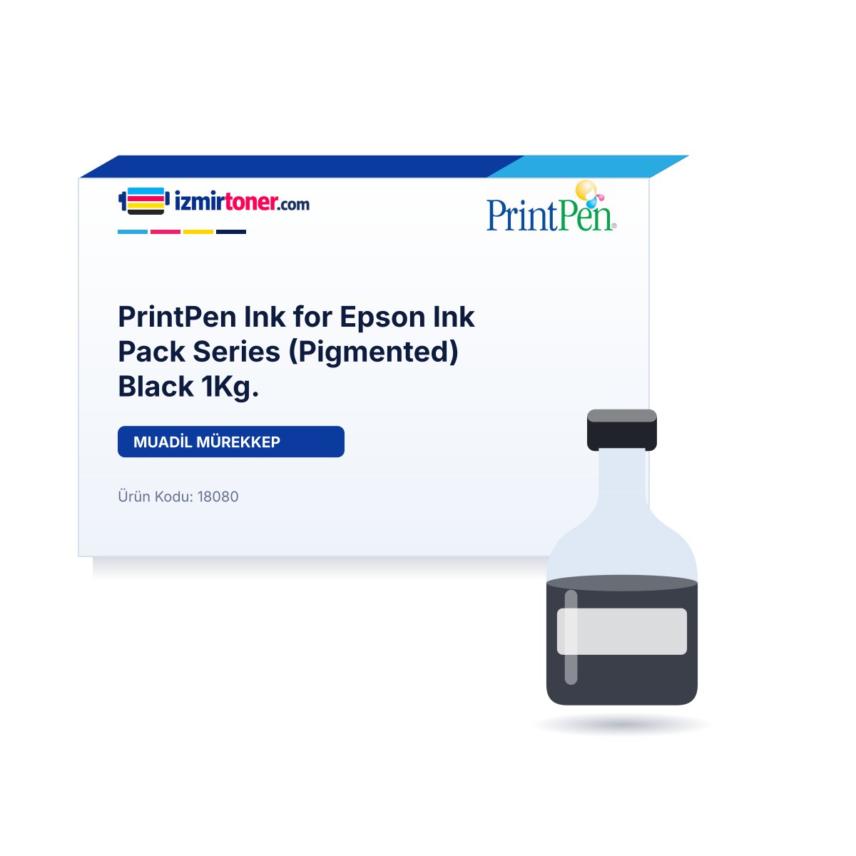 PrintPen Ink for Epson Ink Pack Series (Pigmented) Black 1Kg.