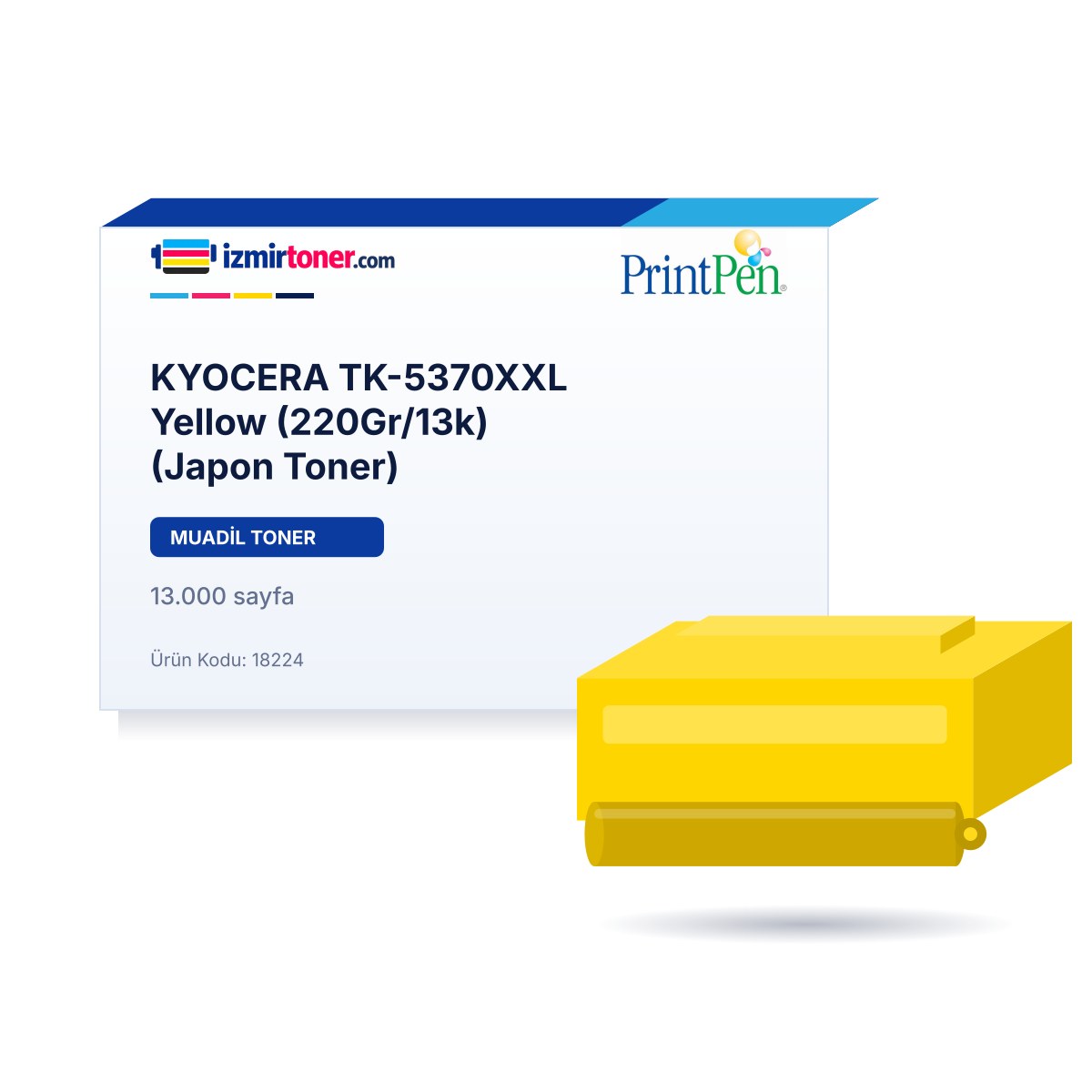 KYOCERA TK-5370XXL Yellow (220Gr/13.000 Sayfa) (Japon Toner)