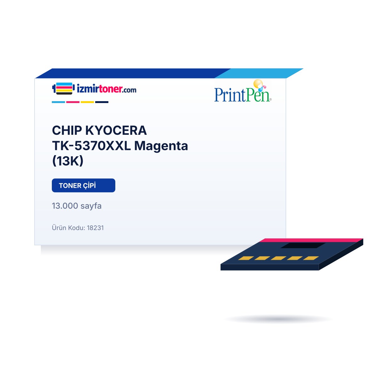 CHIP KYOCERA TK-5370XXL Magenta (13.000 Sayfa)
