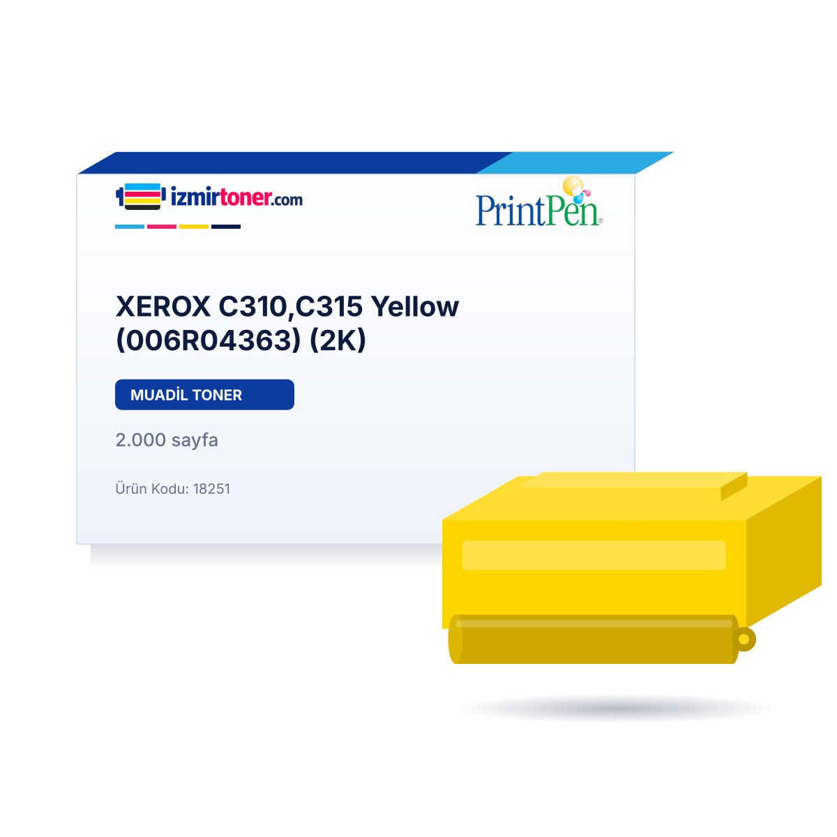 XEROX C310,C315 Yellow (006R04363) (2.000 Sayfa)